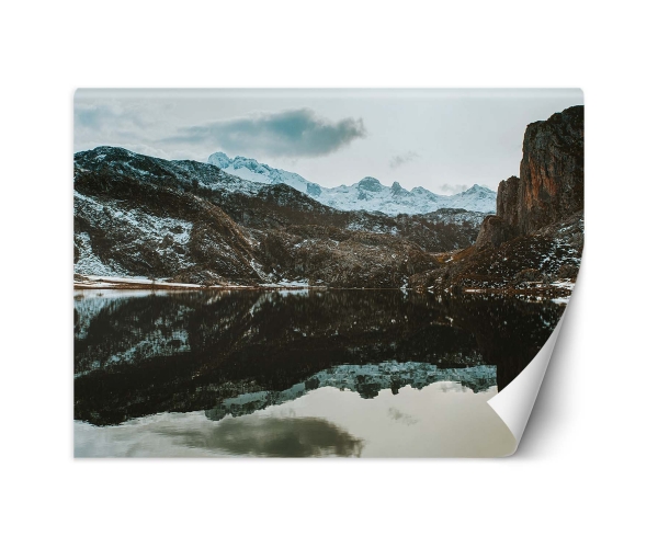 Fototapeta Góry Jezioro Zima na wymiar kolekcja PRESTIGE