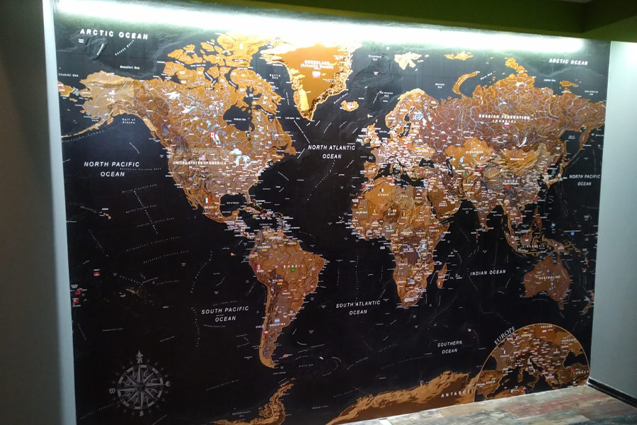 fototapeta 3d mapa świata
