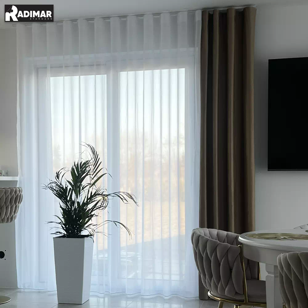 Realizacja firany w systemie WAVE w salonie klienta