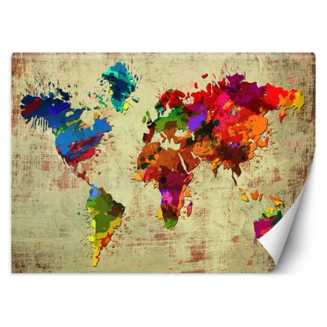 Fototapeta Mapa Świata Kolorowa na wymiar Radimar PRESTIGE