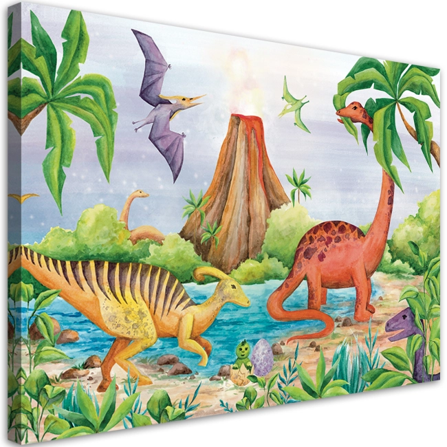 Obraz dla dzieci dinozaury ilustracja kolekcja KIDS- NA WYMIAR