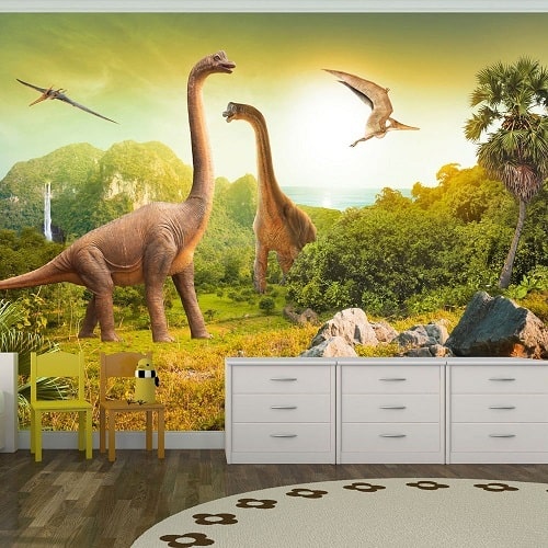 Fototapeta 3D dla dzieci – Dinozaury