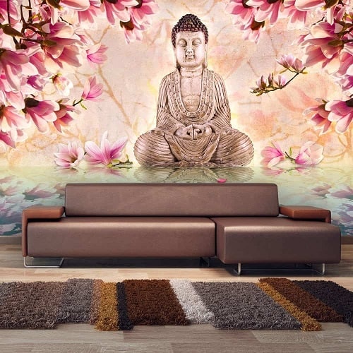 Fototapeta – Budda i magnolia