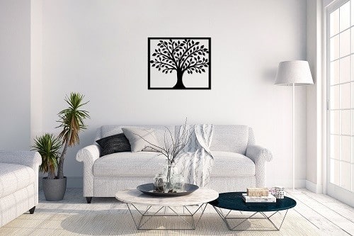 Metalowa dekoracja ścienna – Drzewko Szczęścia