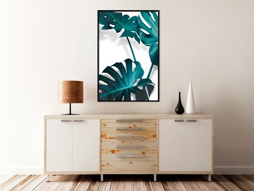 Plakat – Turkusowa Monstera II