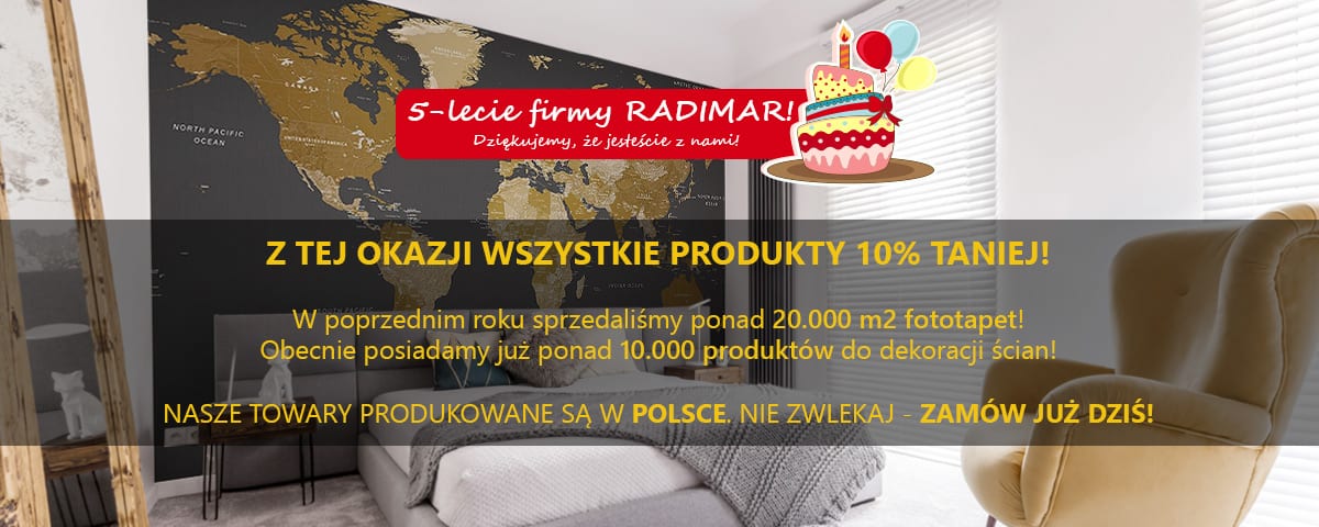 Dziękujemy za wspólne 5 lat! Z okazji naszych urodzin obdarujemy Was rabatem!