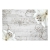 Fototapeta -białe kwiaty napis deski