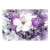 Fototapeta - Biało-fioletowe kwiaty
