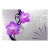 Fototapeta - Fioletowe kwiaty i kropeczki