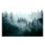 Fototapeta - Górski las (ciemny zielony) mgła las krajobraz góry