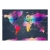 Fototapeta - Mapa świata: Kolorowe kryształy