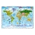 Fototapeta samoprzylepna - Mapa świata dla dzieci z kolorowymi rysunkami