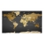 Fototapeta XXL mapa świata czarna duża 500 cm Nowoczesna geografia
