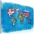 Obraz - Flagi świata - tryptyk OBRAZ NA PŁÓTNIE WŁOSKIM
