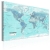 Obraz - Mapa świata: Błękitny świat OBRAZ NA PŁÓTNIE WŁOSKIM
