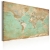 Obraz - Mapa świata: Seledynowa podróż OBRAZ NA PŁÓTNIE WŁOSKIM