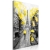Obraz - Paryskie rendez-vous (1-częściowy) pionowy żółty OBRAZ NA PŁÓTNIE WŁOSKIM