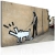 Obraz - Szczekający pies (Banksy) OBRAZ NA PŁÓTNIE WŁOSKIM
