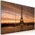Obraz - Wieża Eiffla podczas zachodu słońca OBRAZ NA PŁÓTNIE WŁOSKIM