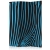 Parawan 3-częściowy - Zebra pattern (turkus) [Room Dividers]