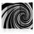 Parawan 5-częściowy - Black and white swirl II [Room Dividers]