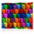 Parawan 5-częściowy - Kolorowe pola geometryczne [Room Dividers]