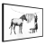 Plakat w czarnej ramie - Pranie Zebry Banksy