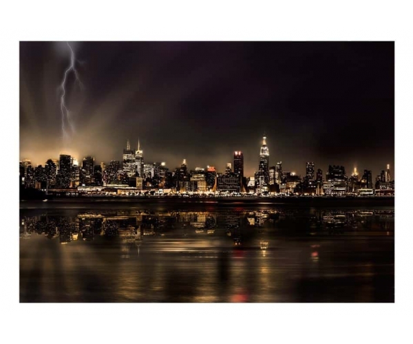 Fototapeta -Nowy jork nocą burza