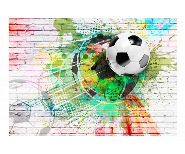 Fototapeta - Kolorowy sport piłka nożna dla dzieci