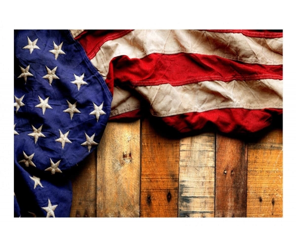 Fototapeta samoprzylepna - amerykańska flaga deski