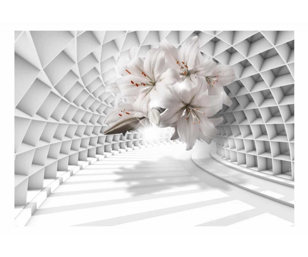 Fototapeta samoprzylepna - Kwiaty w tunelu
