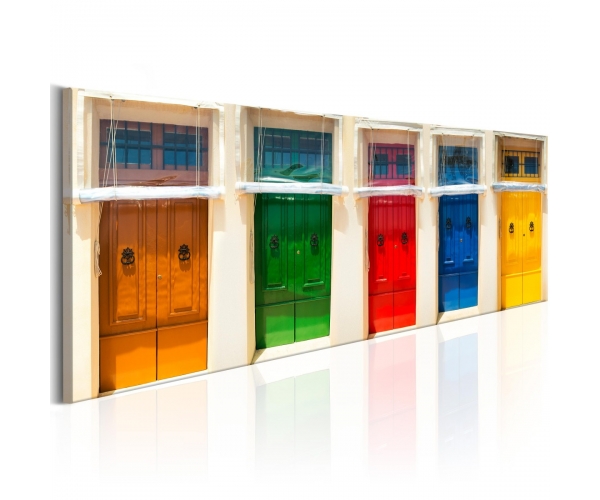 Obraz - Kolorowe drzwi