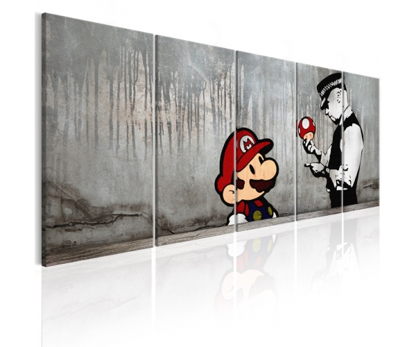 Obraz - Mario Bros na betonie