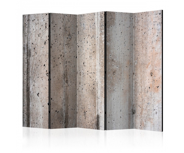 Parawan 5-częściowy - Stary beton II [Room Dividers]