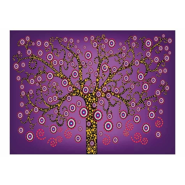Fototapeta fioletowa abstrakcja drzewo
