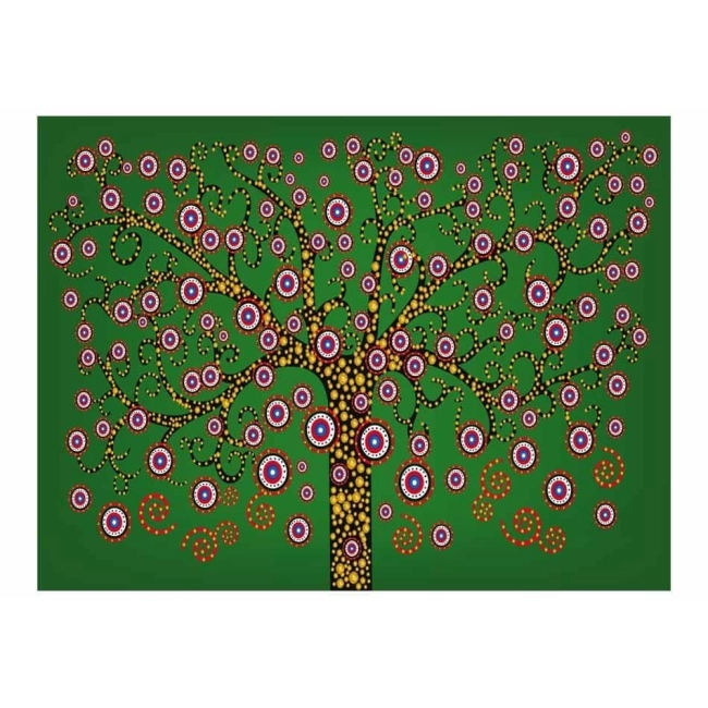 Fototapeta - abstrakcja: drzewo (zielony)