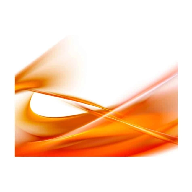 Fototapeta -pomarańczowy wzór na tle bieli
