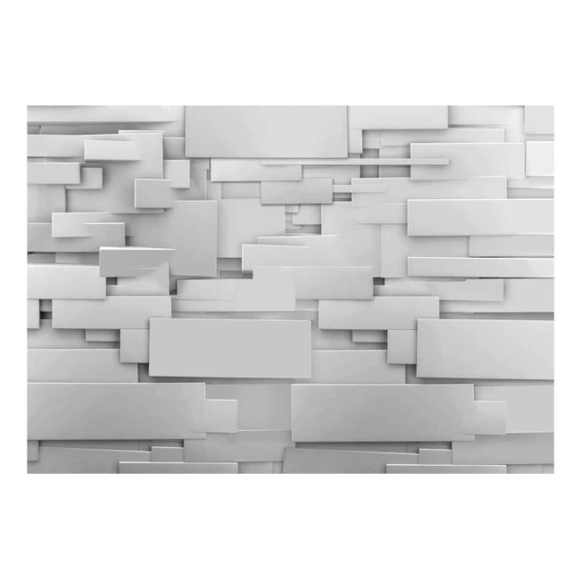 Fototapeta -prostokąty białe deski abstrakcja