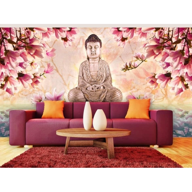 Fototapeta XXL - Budda i magnolia