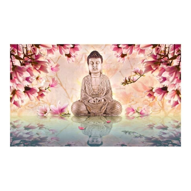 Fototapeta - Budda i magnolia