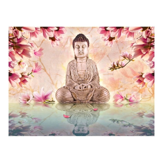 Fototapeta - Budda i magnolia