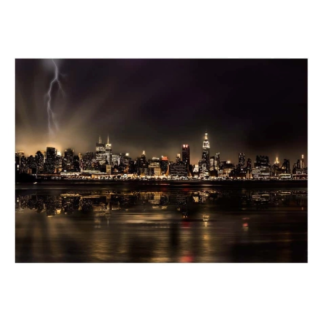 Fototapeta -Nowy jork nocą burza