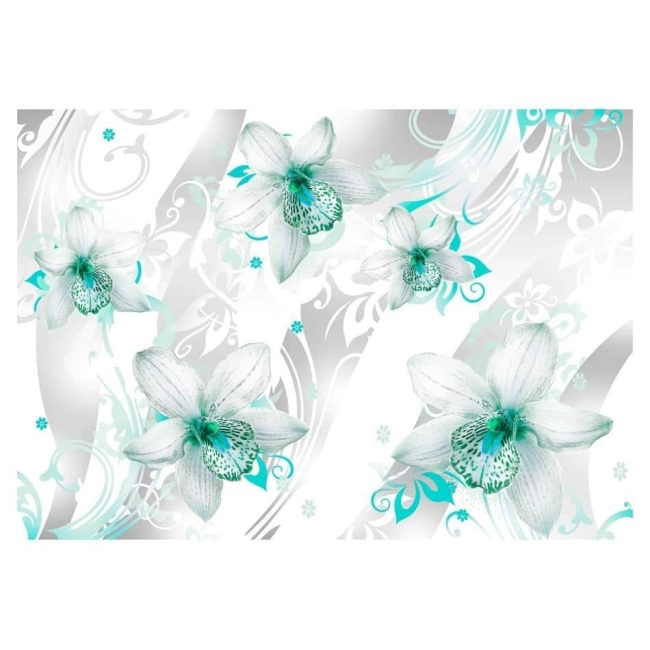 Fototapeta - turkusowe kwiaty
