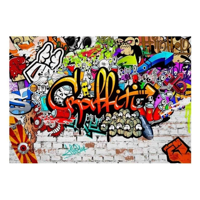 Fototapeta dla dzieci i młodzieży Kolorowe graffiti
