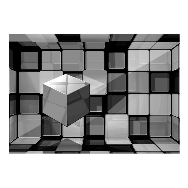 Fototapeta - Kosta Rubika w szarościach