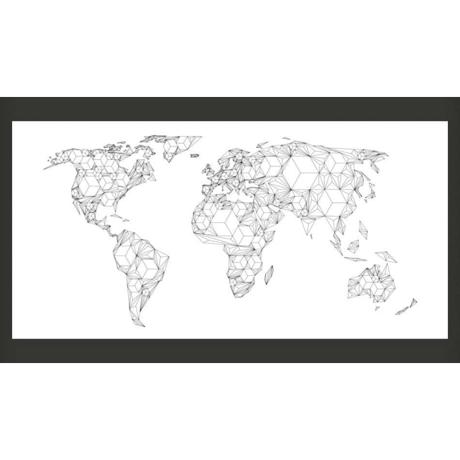 Fototapeta XXL - Map of the World - white solids