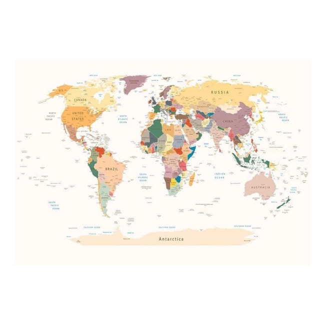 Fototapeta - Mapa świata