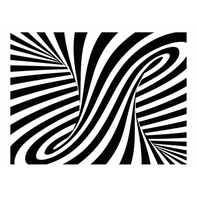 Fototapeta - op art: czarno-biały