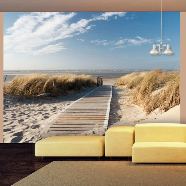 Fototapeta 3D morze Plaża Morza Północnego, Langeoog