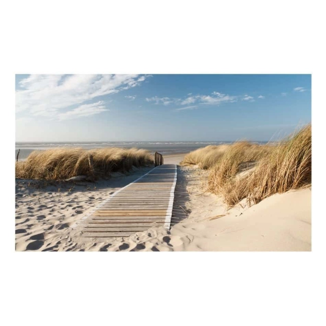 Fototapeta - Plaża Morza Północnego, Langeoog